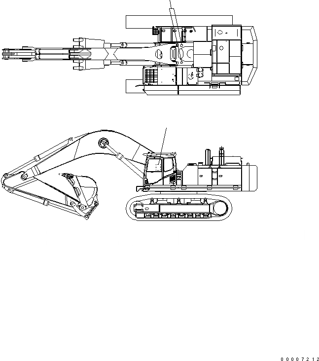 Схема запчастей Komatsu PC750-7-M1 - ОБСЛУЖ-Е МАРКИРОВКАS МАРКИРОВКА