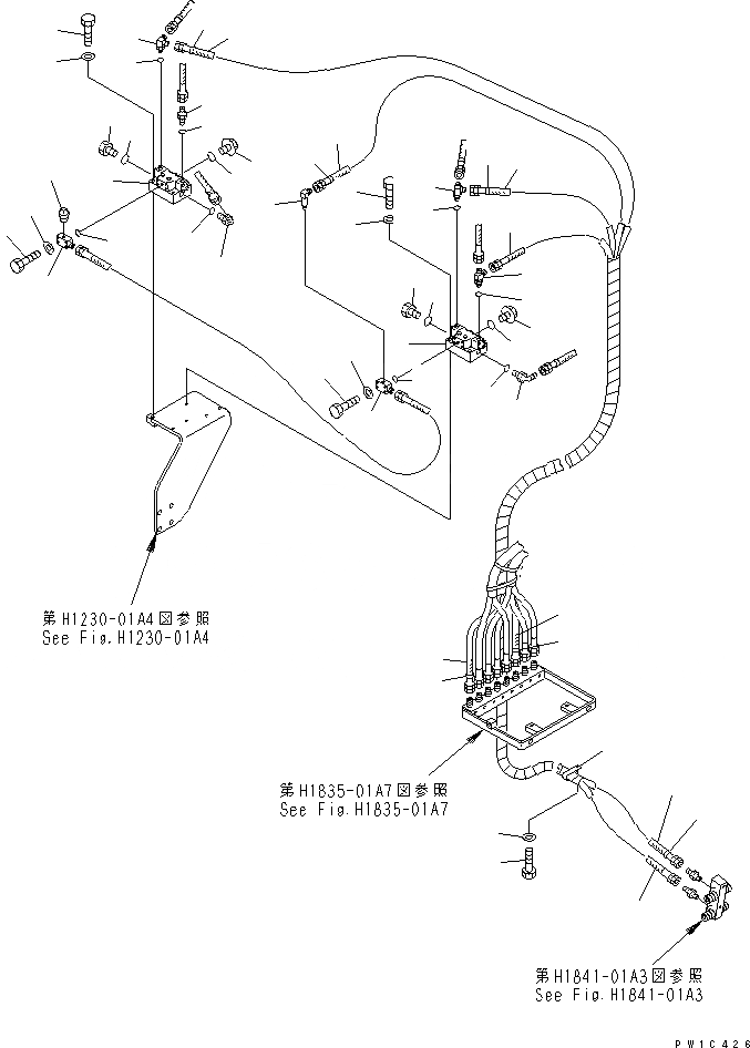 Схема запчастей Komatsu PC750LC-6 - ПРЕДОТВРАЩ. СМЕЩЕНИЯ ЛИНИИ (ГЛАВН. ЛИНИЯ) (СТОЙКА) (/)(№-) ГИДРАВЛИКА