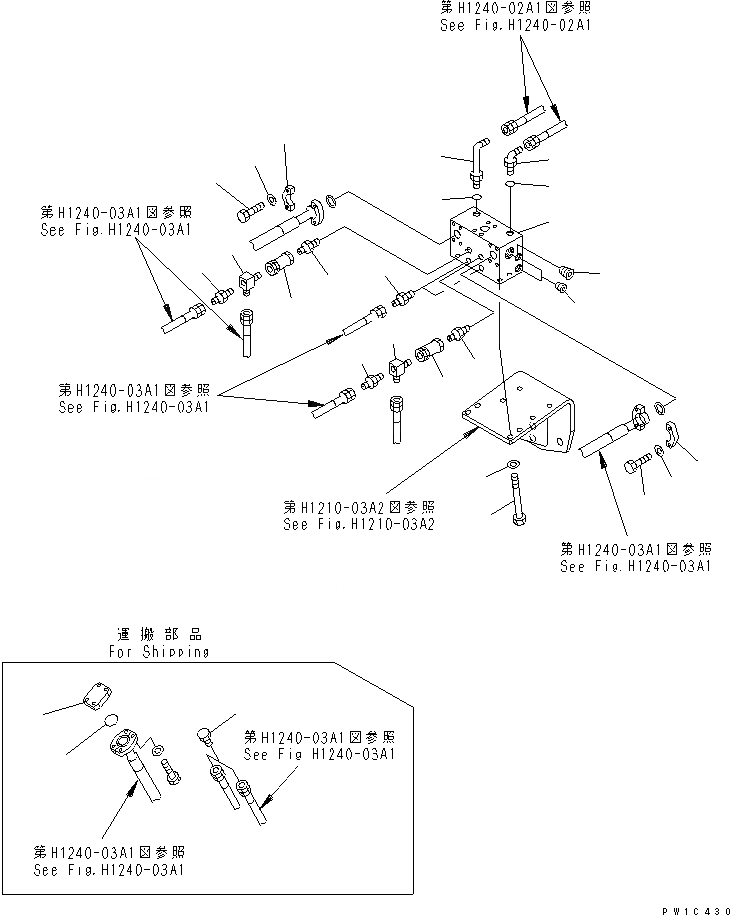 Схема запчастей Komatsu PC750LC-6 - ПРЕДОТВРАЩ. СМЕЩЕНИЯ ЛИНИИ (ГЛАВН. ЛИНИЯ) (КОРПУС)(№-) ГИДРАВЛИКА