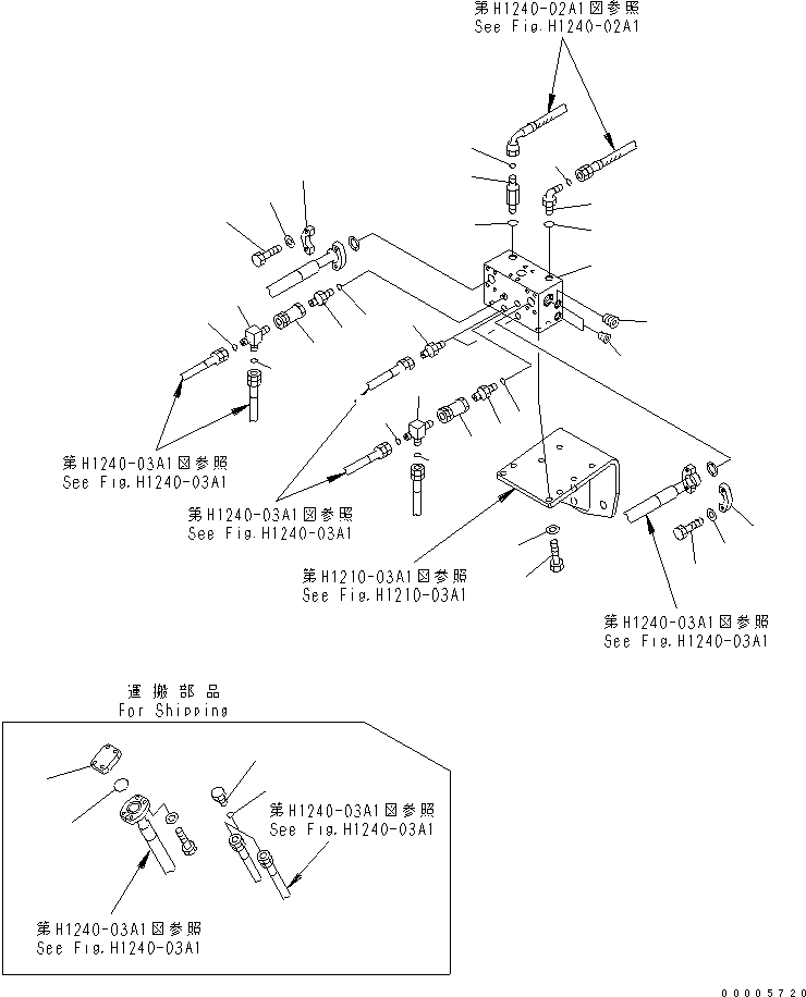 Схема запчастей Komatsu PC750LC-7 - ПРЕДОТВРАЩ. СМЕЩЕНИЯ ЛИНИИ (ГЛАВН. ЛИНИЯ) (КОРПУС) ГИДРАВЛИКА
