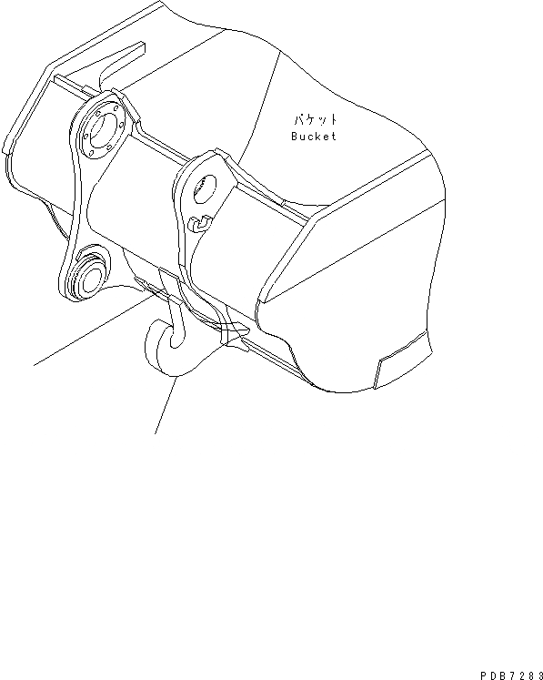 Схема запчастей Komatsu PC750LC-7 - КРЮК (ДЛЯ КОВША) РАБОЧЕЕ ОБОРУДОВАНИЕ