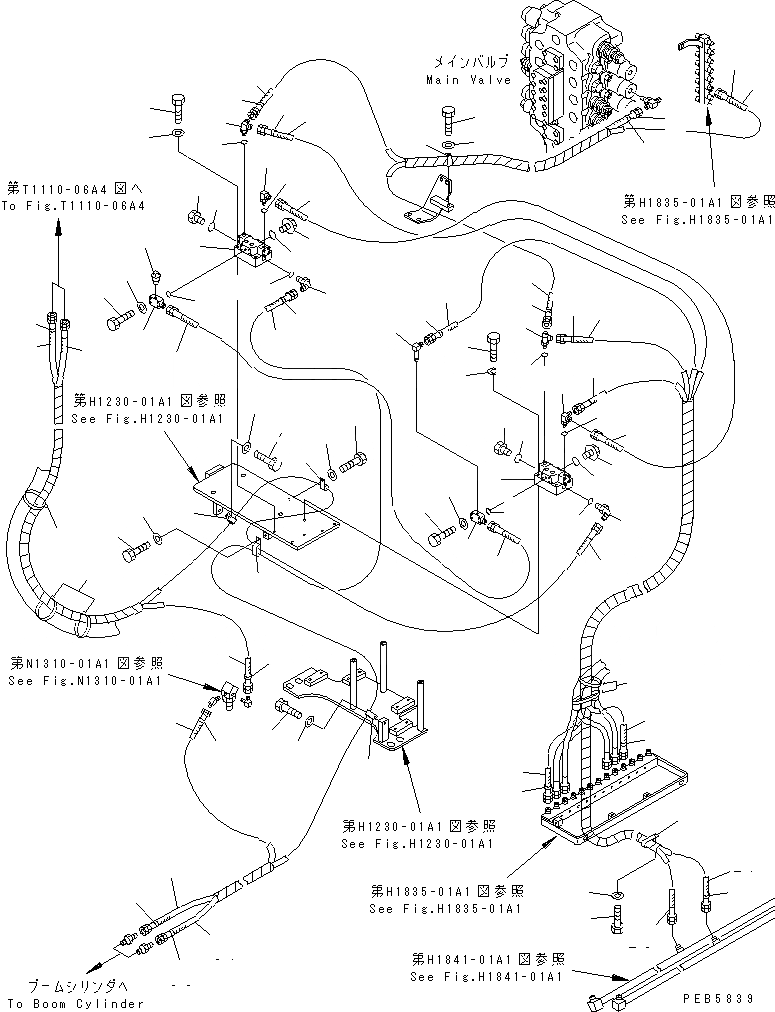 Схема запчастей Komatsu PC750LC-6 - ПРЕДОТВРАЩ. СМЕЩЕНИЯ ЛИНИИ (ГЛАВН. ЛИНИЯ) (СТОЙКА)(№-999) ГИДРАВЛИКА