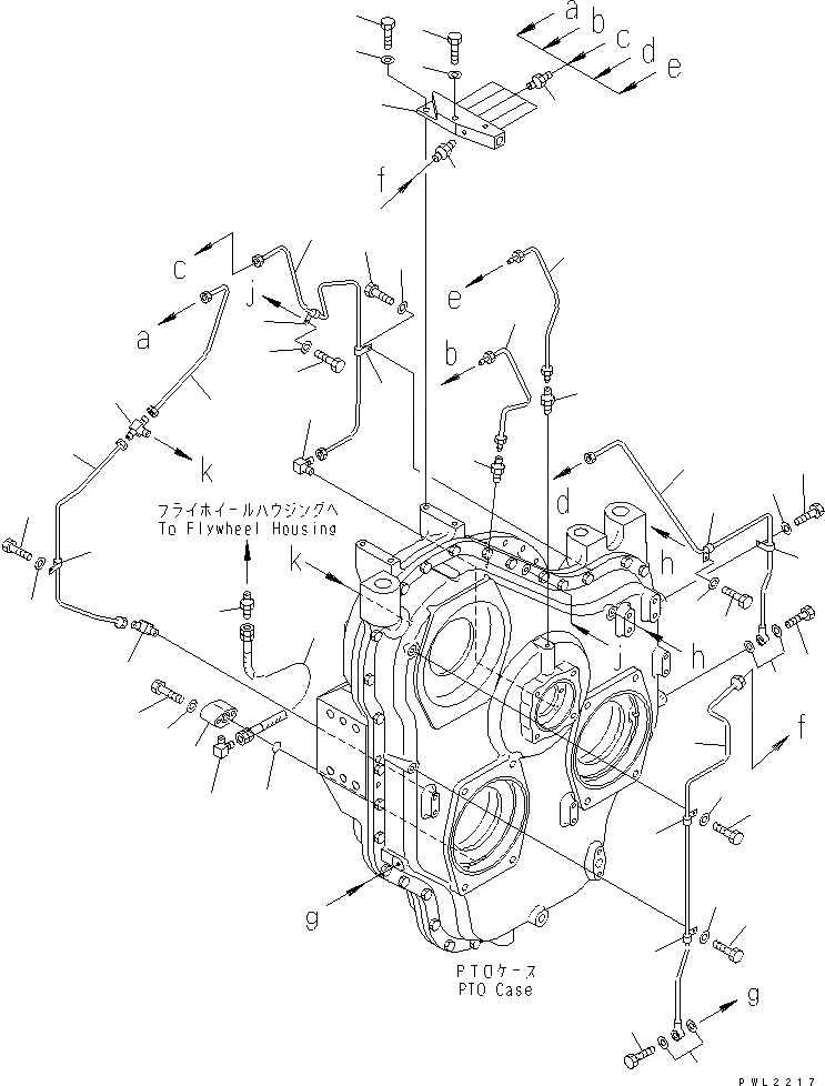 Схема запчастей Komatsu PC750LC-6K-01 - МЕХ-М ОТБОРА МОЩНОСТИ (СМАЗЫВАЮЩ. ЛИНИЯ)(№K-) КОМПОНЕНТЫ ДВИГАТЕЛЯ