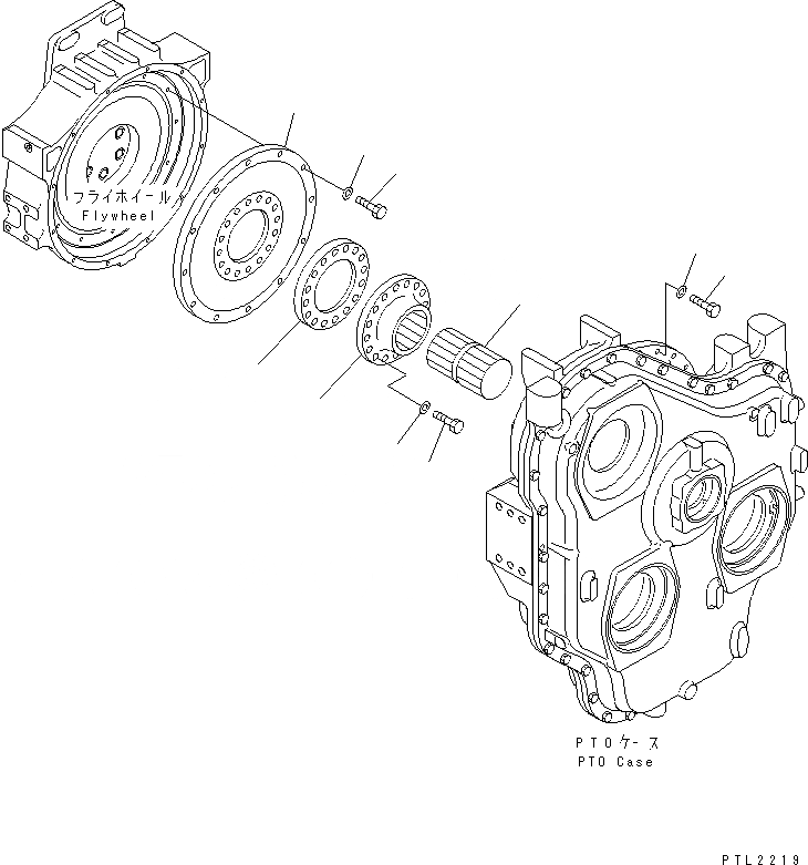 Схема запчастей Komatsu PC750LC-6K-01 - МЕХ-М ОТБОРА МОЩНОСТИ (КАРТЕР МАХОВИКА )(№K-K999) КОМПОНЕНТЫ ДВИГАТЕЛЯ