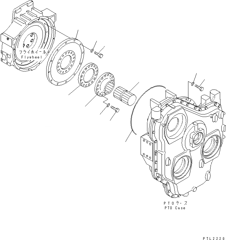 Схема запчастей Komatsu PC750LC-6K-01 - МЕХ-М ОТБОРА МОЩНОСТИ (КАРТЕР МАХОВИКА )(№K-) КОМПОНЕНТЫ ДВИГАТЕЛЯ