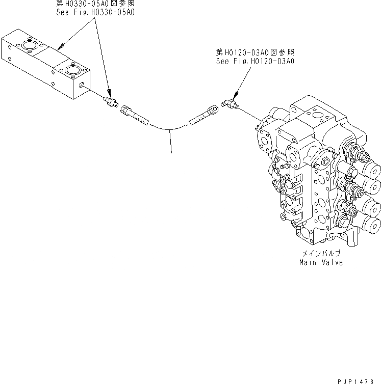 Схема запчастей Komatsu PC750LC-6K-01 - PPC ПРЯМ. ЛИНИЯ ХОДА(№K-K999) ГИДРАВЛИКА