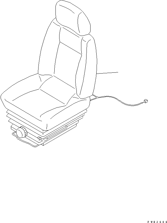 Схема запчастей Komatsu PC750LC-6K-01 - СИДЕНЬЕ ОПЕРАТОРА (ПОДОГРЕВED ТИП)(№K-K999) КАБИНА ОПЕРАТОРА И СИСТЕМА УПРАВЛЕНИЯ