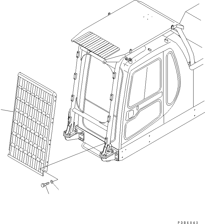 Схема запчастей Komatsu PC750LC-6K-01 - ФРОНТАЛЬНАЯ ЗАЩИТА(№K-K999) КАБИНА ОПЕРАТОРА И СИСТЕМА УПРАВЛЕНИЯ