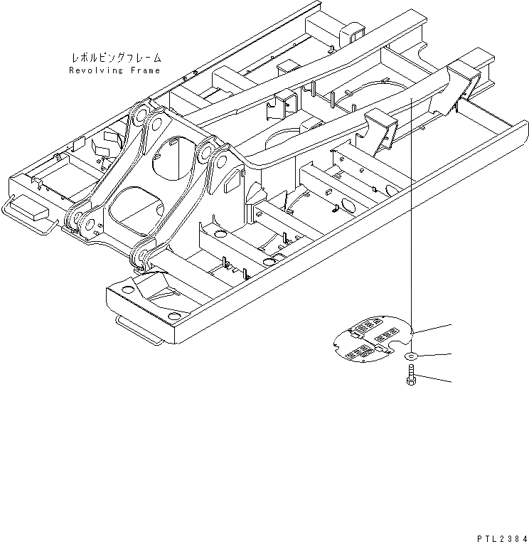 Схема запчастей Komatsu PC750LC-6K-01 - НИЖН. КРЫШКА (ОСНОВНАЯ РАМА) (ЦЕНТР.)(№K-K999) ЧАСТИ КОРПУСА