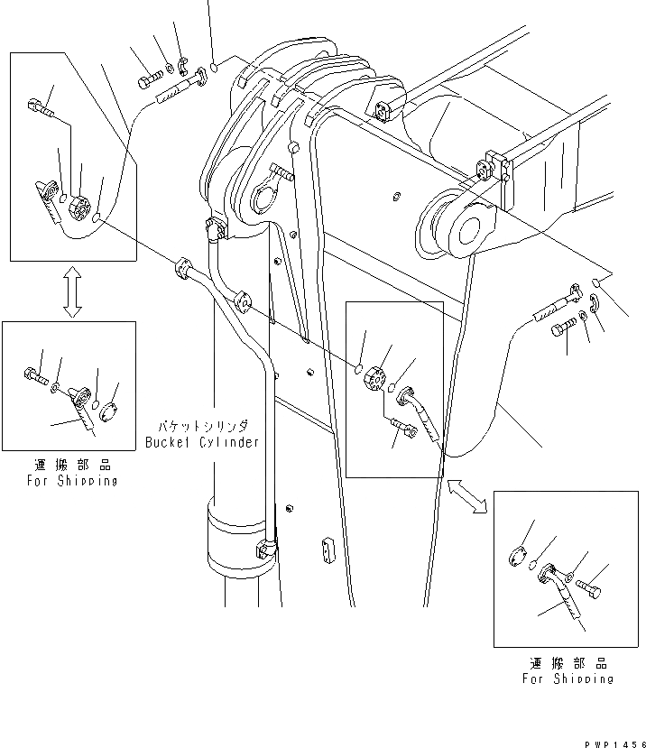 Схема запчастей Komatsu PC750LC-6K-01 - РУКОЯТЬ (.9M) (ЦИЛИНДР КОВША ТРУБЫ) (ДЛЯ ЭКСКАВАТ.) РАБОЧЕЕ ОБОРУДОВАНИЕ