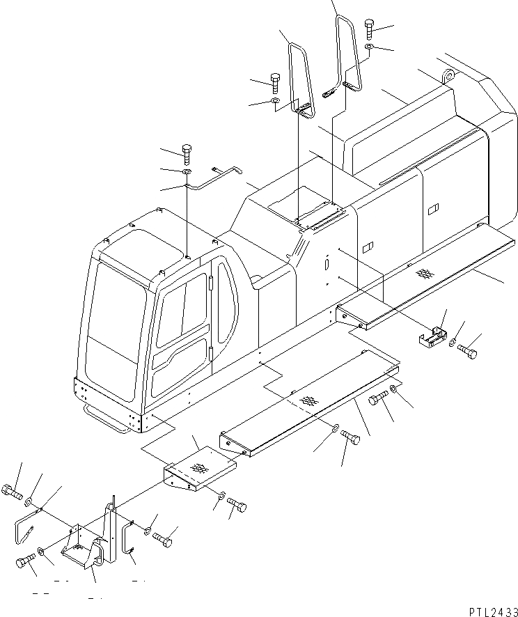 Схема запчастей Komatsu PC750LC-6K-01 - ЛЕВ. СТУПЕНИ(№K-K999) РАЗНОЕ