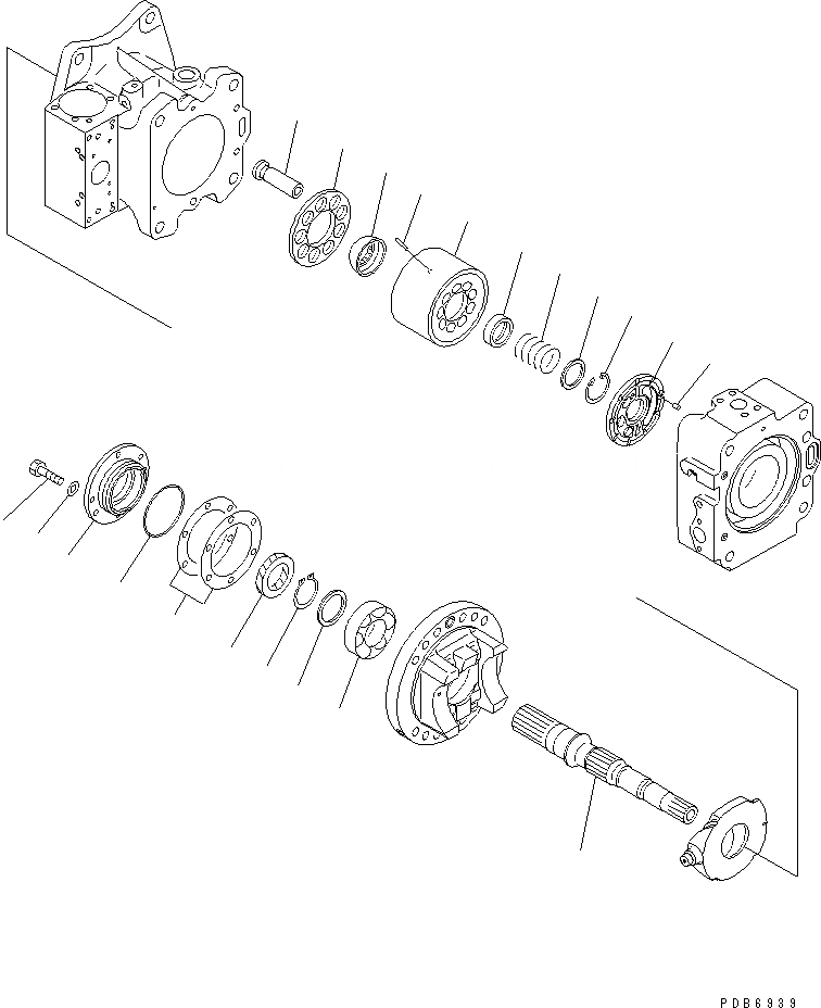 Схема запчастей Komatsu PC750LC-6K-01 - ОСНОВН. НАСОС (/) (NO. НАСОС)(№K-K999) ОСНОВН. КОМПОНЕНТЫ И РЕМКОМПЛЕКТЫ