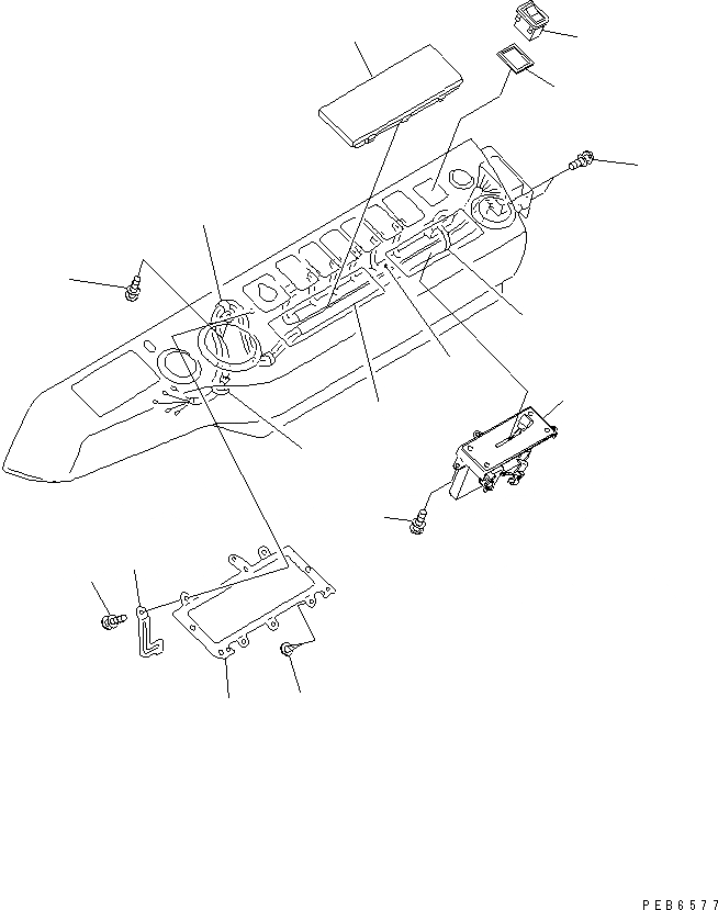 Схема запчастей Komatsu PC750SE-6 - КАБИНА (ПАНЕЛЬ) (БЕЗ РАДИО) (С ОБОГРЕВ-ЛЕМ)(№-) КАБИНА ОПЕРАТОРА И СИСТЕМА УПРАВЛЕНИЯ