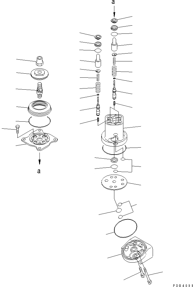 Схема запчастей Komatsu PC750SE-6 - КЛАПАН PPC(ДЛЯ РАБОЧ. ОБОРУД-Я)(№-) ОСНОВН. КОМПОНЕНТЫ И РЕМКОМПЛЕКТЫ