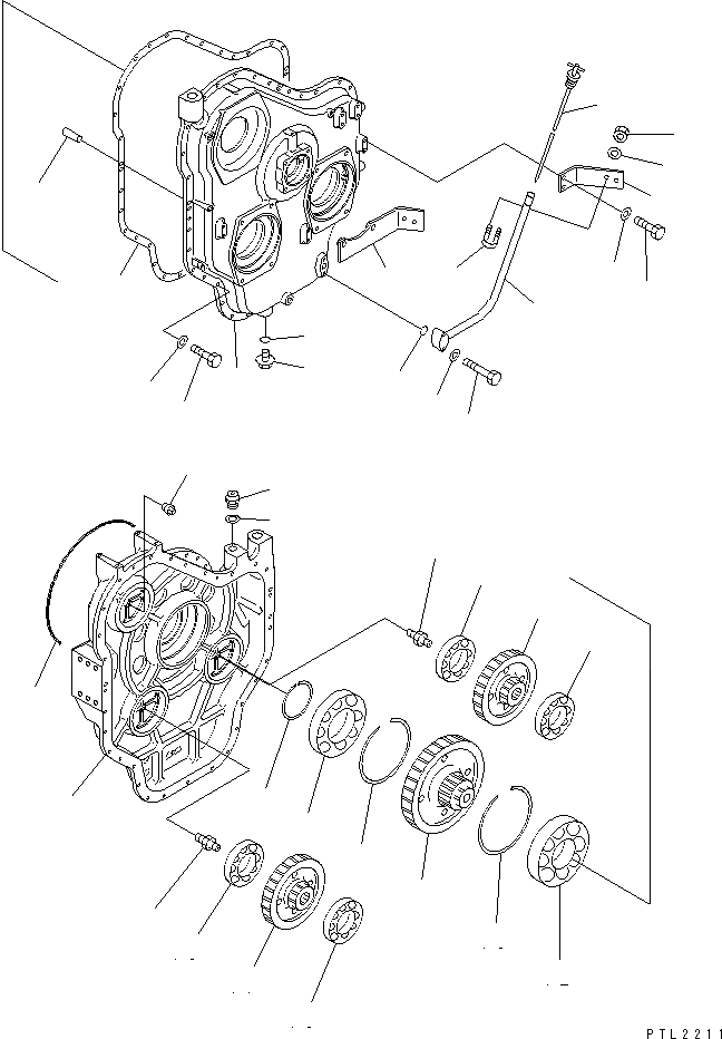 Схема запчастей Komatsu PC750SE-6K-01 - МЕХ-М ОТБОРА МОЩНОСТИ(№K-K999) КОМПОНЕНТЫ ДВИГАТЕЛЯ