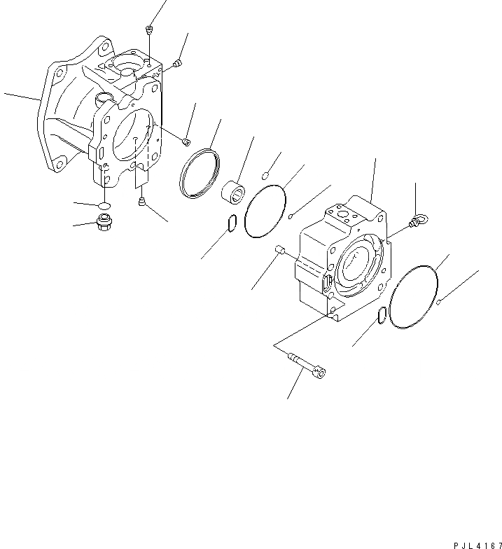 Схема запчастей Komatsu PC750SE-6K-01 - ОСНОВН. НАСОС (/) (NO. НАСОС)(№K-) ОСНОВН. КОМПОНЕНТЫ И РЕМКОМПЛЕКТЫ