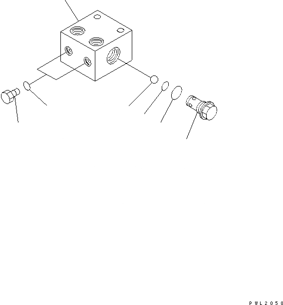 Схема запчастей Komatsu PC750SE-6K-01 - РАСПРЕДЕЛИТ. КЛАПАН ОСНОВН. КОМПОНЕНТЫ И РЕМКОМПЛЕКТЫ