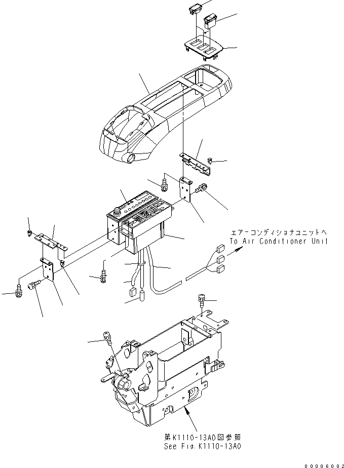 Схема запчастей Komatsu PC750SE-7-M1 - ОСНОВН. КОНСТРУКЦИЯ (КОНСОЛЬ) (ВЕРХН.) (ЛЕВ.) КАБИНА ОПЕРАТОРА И СИСТЕМА УПРАВЛЕНИЯ