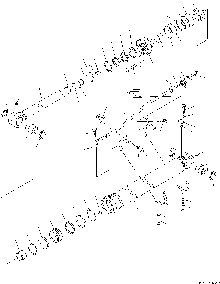 Схема запчастей Komatsu PC750SE-7-M1 - ЦИЛИНДР РУКОЯТИ(ДЛЯ 7.M СТРЕЛА) ОСНОВН. КОМПОНЕНТЫ И РЕМКОМПЛЕКТЫ