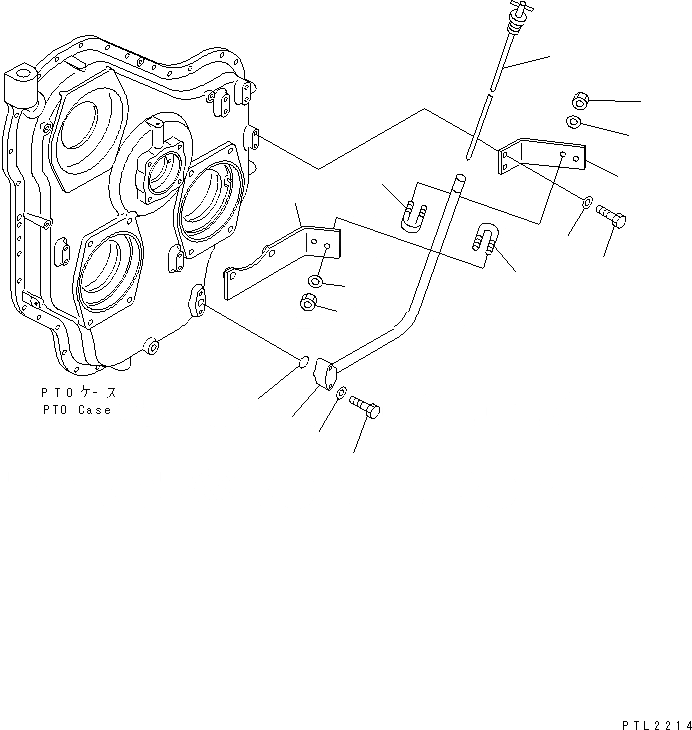 Схема запчастей Komatsu PC750SE-6K-J - МЕХ-М ОТБОРА МОЩНОСТИ (МАСЛ. ЩУП)(№9-) КОМПОНЕНТЫ ДВИГАТЕЛЯ