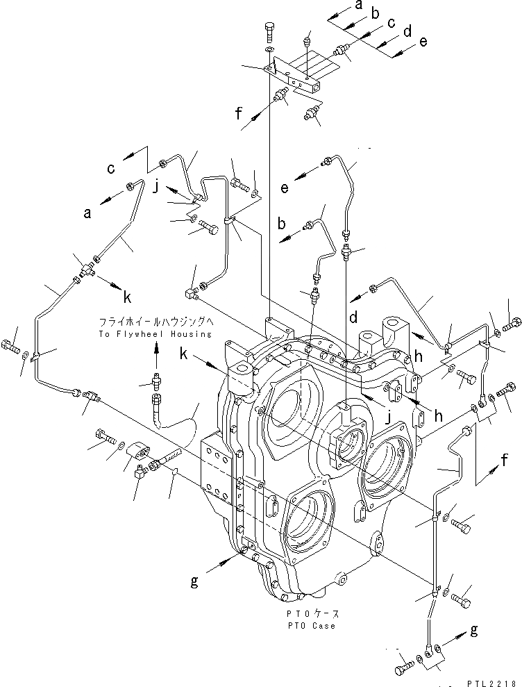 Схема запчастей Komatsu PC750SE-6K-J - МЕХ-М ОТБОРА МОЩНОСТИ (ТРУБЫ) (СМАЗКА) (/)(№9-) КОМПОНЕНТЫ ДВИГАТЕЛЯ