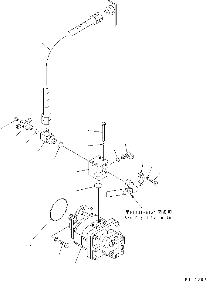 Схема запчастей Komatsu PC750SE-6K-J - ПРИВОД НАСОС (СОЕДИНИТ. ЧАСТИ)(№9-999) ГИДРАВЛИКА