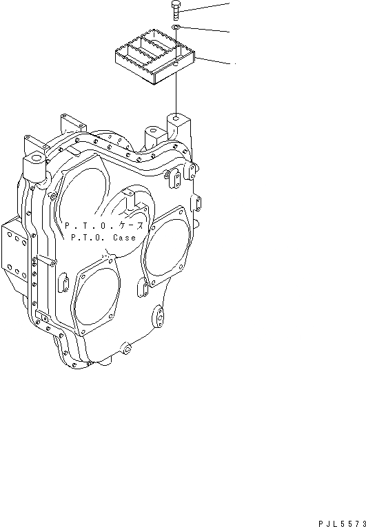 Схема запчастей Komatsu PC750SE-6K-J - КРЫШКА(СТУПЕНИ ДЛЯ МЕХ-М ОТБОРА МОЩН-ТИ) (КАБИНА)(№9-999) ЧАСТИ КОРПУСА