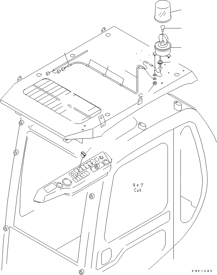 Схема запчастей Komatsu PC750SE-6K-LS - МИГАЛКА(№K-) ЭЛЕКТРИКА