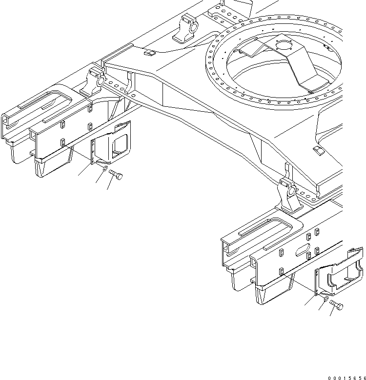 Схема запчастей Komatsu PC750SE-7K - СТУПЕНИ (ГУСЕНИЧНАЯ РАМА ) (ДЛЯ 8MM И 9MM ШИР. ГУСЕНИЦЫ) (PC7SE) ХОДОВАЯ