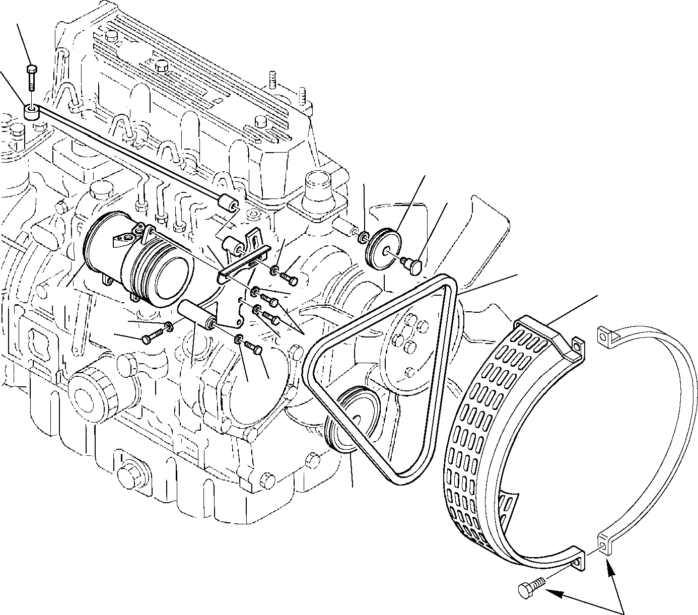 Схема запчастей Komatsu PC75R-2 USA - КОНДИЦ. СИСТЕМА (/7) ЧАСТИ КОРПУСА И КАБИНА