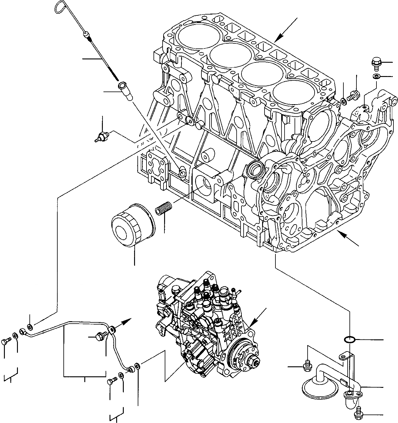 Схема запчастей Komatsu PC75R-2 PC75R-2HD - СМАЗЫВ. НАСОС ДВИГАТЕЛЬ