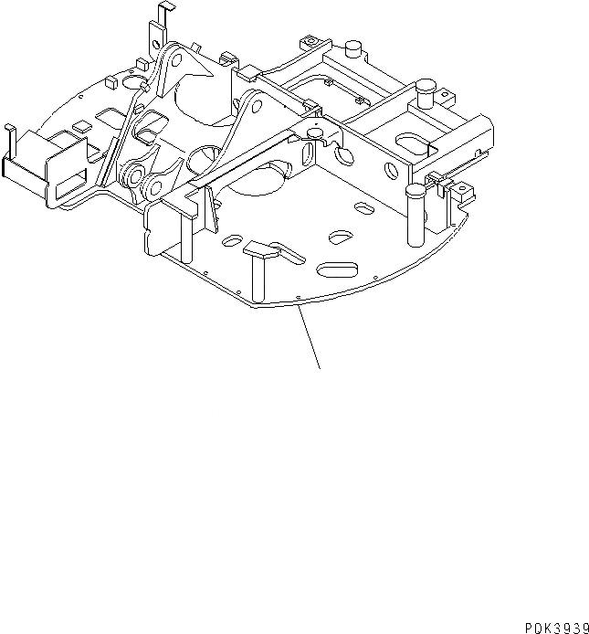 Схема запчастей Komatsu PC75UD-3 - ОСНОВНАЯ РАМА (BREAK UP СПЕЦ-Я.) ОСНОВНАЯ РАМА И ЕЕ ЧАСТИ