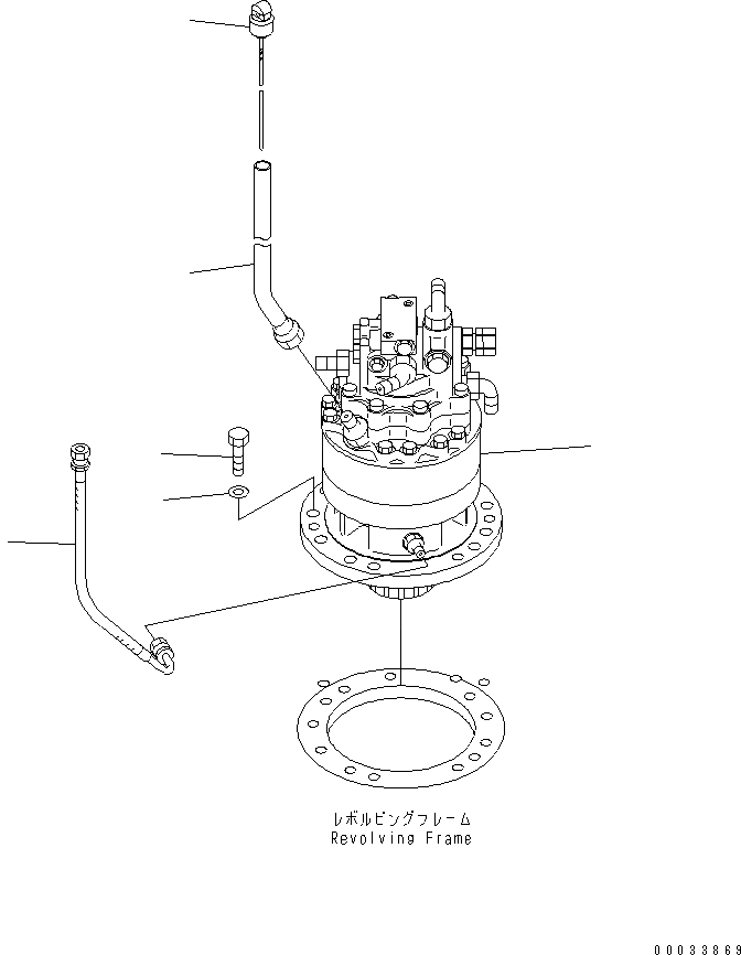 Схема запчастей Komatsu PC78MR-6 - МЕХАНИЗМ ПОВОРОТА И МОТОР(№-) ПОВОРОТН. КРУГ И КОМПОНЕНТЫ