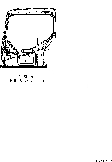 Схема запчастей Komatsu PC78MR-6 - ПЛАСТИНА (КРОМЕ ЯПОН.) МАРКИРОВКА