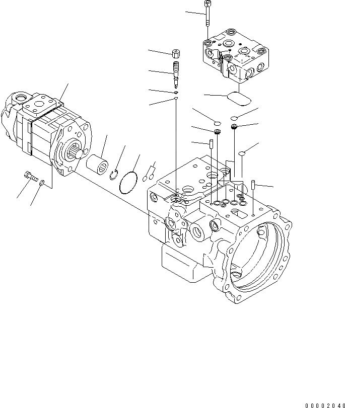 Схема запчастей Komatsu PC78MR-6 - ОСНОВН. НАСОС (/) (ДЛЯ ОТВАЛ)(№-89) ОСНОВН. КОМПОНЕНТЫ И РЕМКОМПЛЕКТЫ