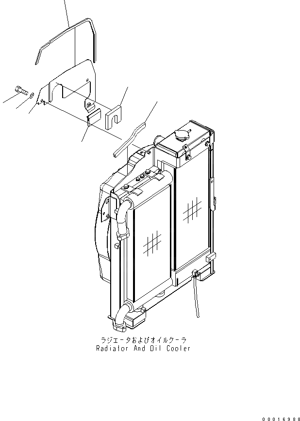 Схема запчастей Komatsu PC78US-6 - ОХЛАЖД-Е (УПЛОТНЕНИЕ ПЛАСТИНА)(№-) СИСТЕМА ОХЛАЖДЕНИЯ