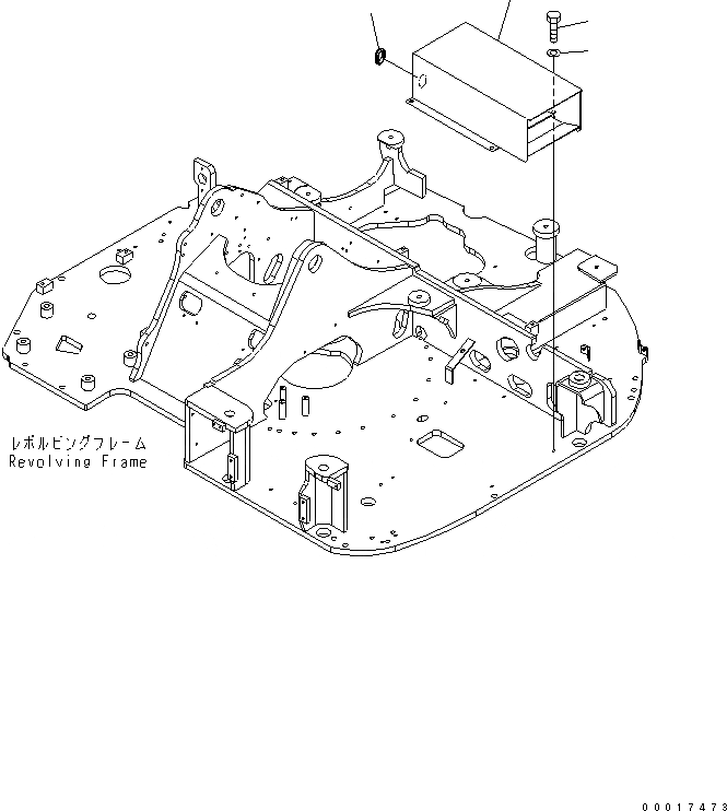 Схема запчастей Komatsu PC78US-6 - ЯЩИК Д/ИНСТРУМЕНТА(№-) ЧАСТИ КОРПУСА