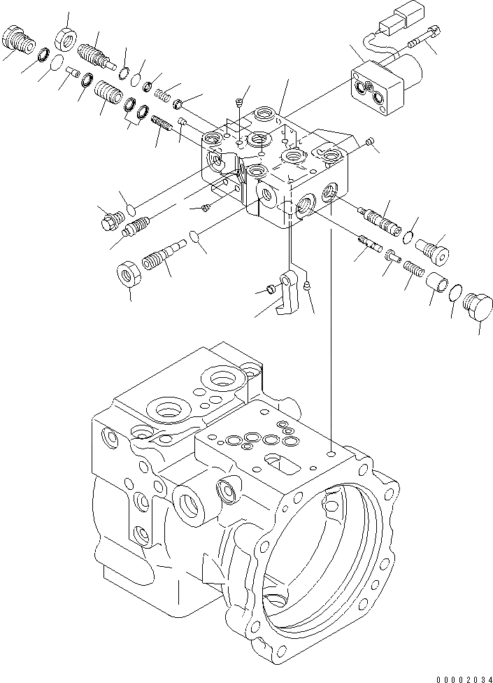 Схема запчастей Komatsu PC78US-6 - ОСНОВН. НАСОС (/) (ДЛЯ ОТВАЛ)(№-) ОСНОВН. КОМПОНЕНТЫ И РЕМКОМПЛЕКТЫ