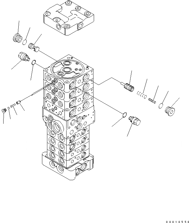 Схема запчастей Komatsu PC78US-6 - ОСНОВН. КЛАПАН (8-КЛАПАН) (/) (ДЛЯ НАВЕСН. ОБОРУД И ОТВАЛ) ОСНОВН. КОМПОНЕНТЫ И РЕМКОМПЛЕКТЫ