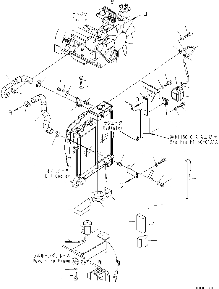 Схема запчастей Komatsu PC78US-6 - ОХЛАЖД-Е (ТРУБЫ И КРЕПЛЕНИЕ)(№-) СИСТЕМА ОХЛАЖДЕНИЯ