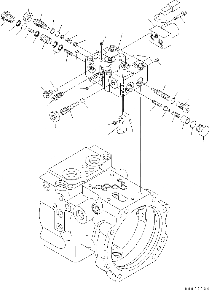 Схема запчастей Komatsu PC78US-6 - ОСНОВН. НАСОС (/) (ДЛЯ ОТВАЛ)(№-) ОСНОВН. КОМПОНЕНТЫ И РЕМКОМПЛЕКТЫ