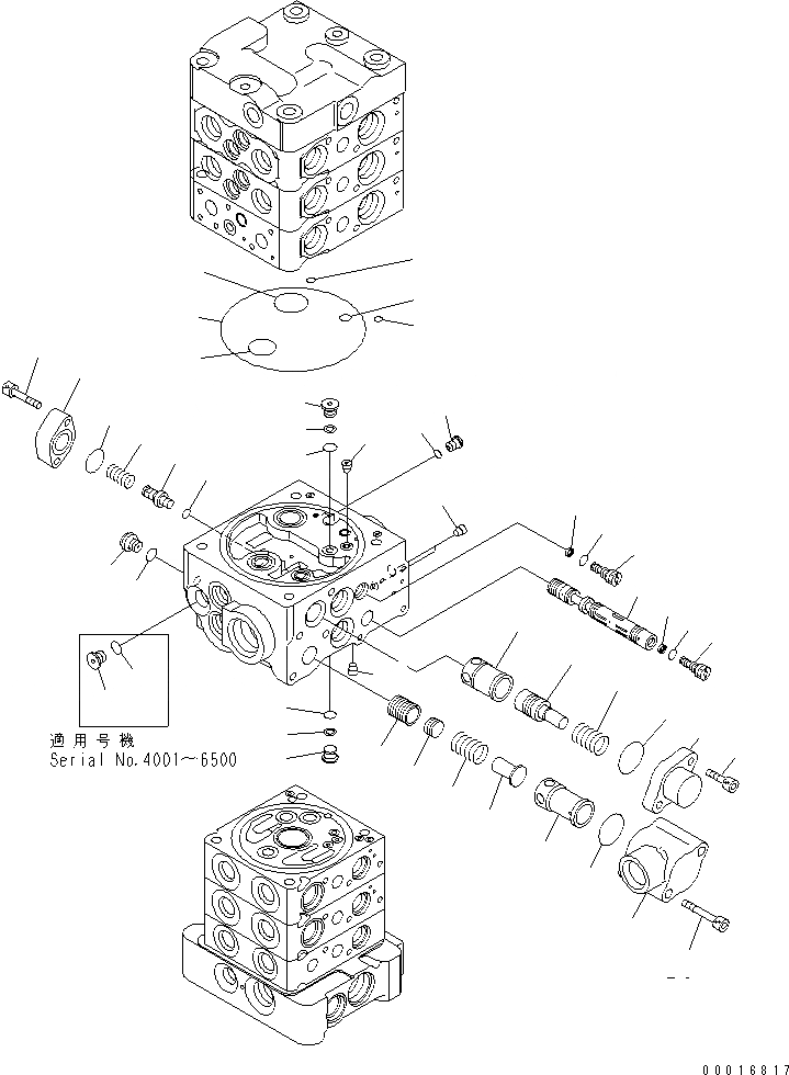 Схема запчастей Komatsu PC78US-6 - ОСНОВН. КЛАПАН (-КЛАПАН) (8/) ОСНОВН. КОМПОНЕНТЫ И РЕМКОМПЛЕКТЫ