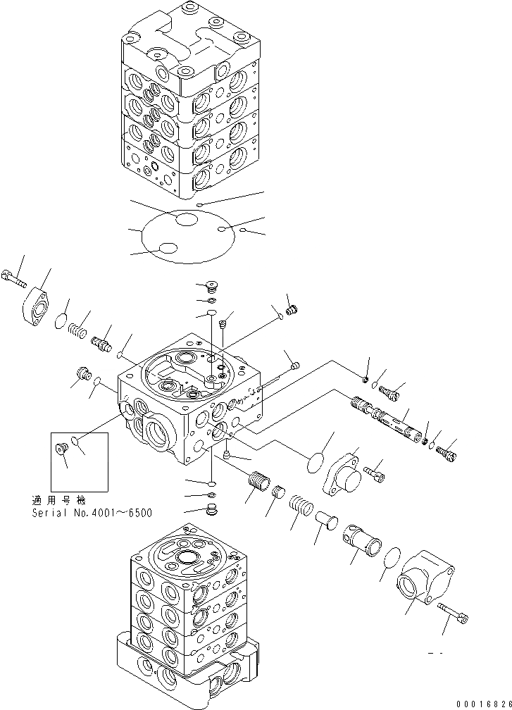 Схема запчастей Komatsu PC78US-6 - ОСНОВН. КЛАПАН (8-КЛАПАН) (8/) (С СЕРВИСНЫМ КЛАПАНОМ И НАВЕСН. ОБОРУД) (ОТВАЛ) ОСНОВН. КОМПОНЕНТЫ И РЕМКОМПЛЕКТЫ