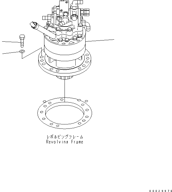 Схема запчастей Komatsu PC78US-6 - МЕХАНИЗМ ПОВОРОТА И МОТОР(№98-) ПОВОРОТН. КРУГ И КОМПОНЕНТЫ