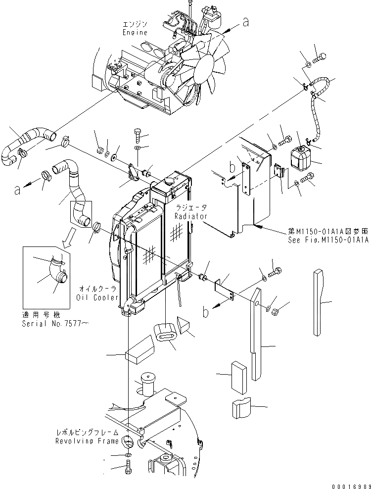 Схема запчастей Komatsu PC78US-6 - ОХЛАЖД-Е (ТРУБЫ И КРЕПЛЕНИЕ)(№-) СИСТЕМА ОХЛАЖДЕНИЯ