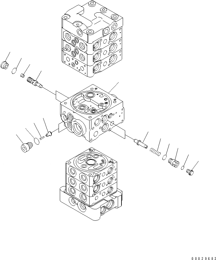 Схема запчастей Komatsu PC78US-6 - ОСНОВН. КЛАПАН (-КЛАПАН) (7/)(№-) ОСНОВН. КОМПОНЕНТЫ И РЕМКОМПЛЕКТЫ