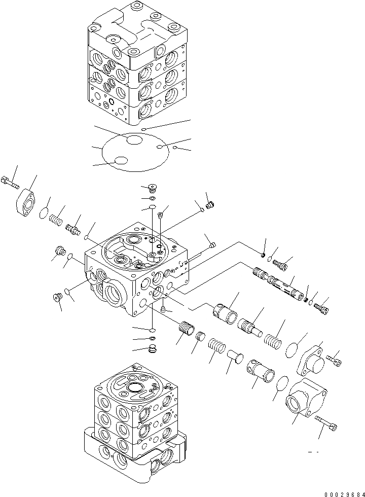 Схема запчастей Komatsu PC78US-6 - ОСНОВН. КЛАПАН (-КЛАПАН) (8/)(№-) ОСНОВН. КОМПОНЕНТЫ И РЕМКОМПЛЕКТЫ