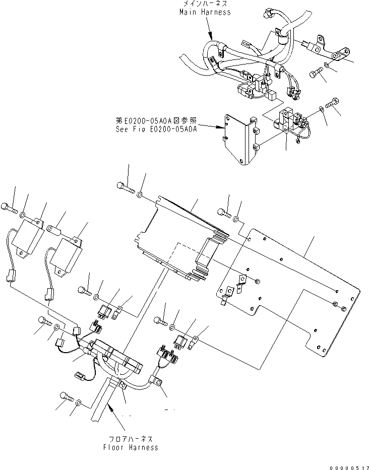 Схема запчастей Komatsu PC78UU-6 - ЭЛЕКТР. (БЕЗОПАСН. ОБОРУД-Е) (/)(№-) ЭЛЕКТРИКА