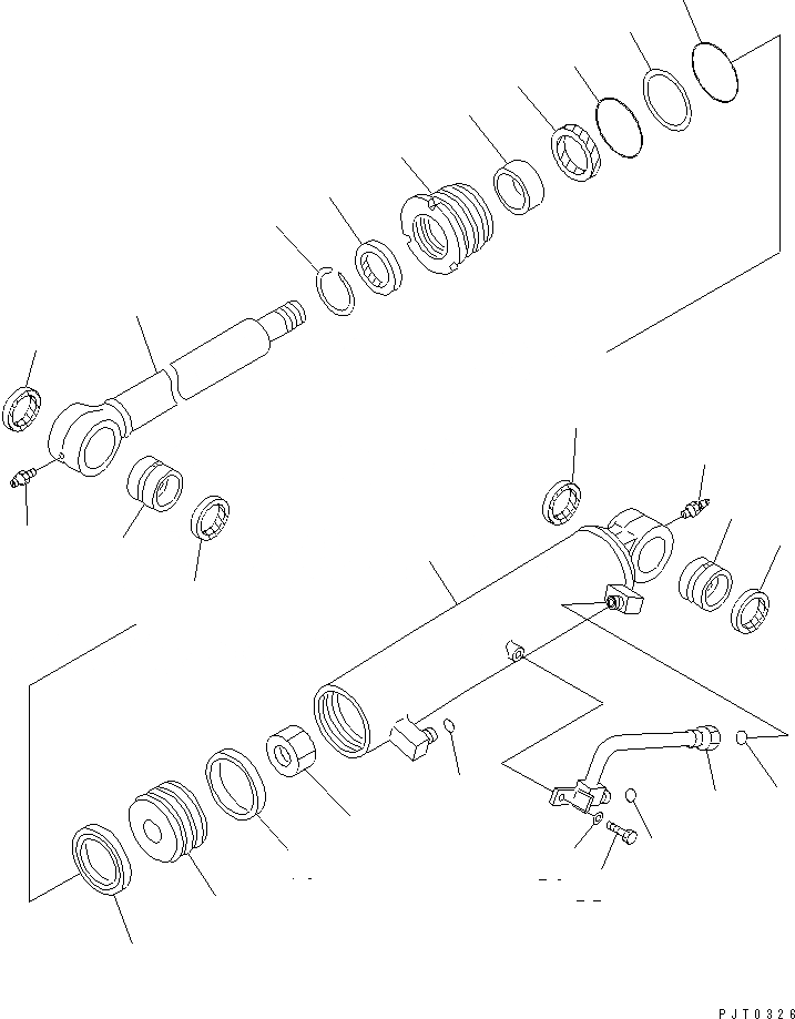 Схема запчастей Komatsu PC78UU-6 - BM OFFSET ЦИЛИНДР (ВНУТР. ЧАСТИ) ОСНОВН. КОМПОНЕНТЫ И РЕМКОМПЛЕКТЫ