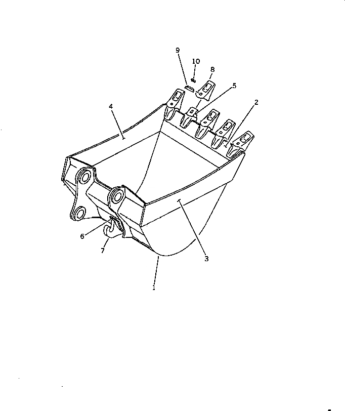 Схема запчастей Komatsu PC80-3 - LIGHT РАБОЧ. КОВШ .M ШИР. 88MM (С КРЮК) (КРОМЕ ЯПОН.) РАБОЧЕЕ ОБОРУДОВАНИЕ